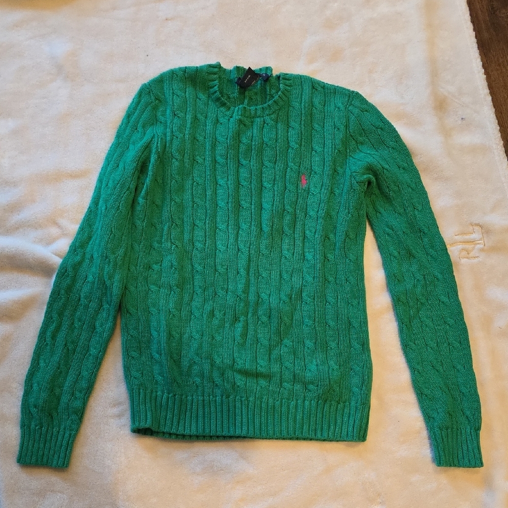 Ralph Lauren Vibrant Green Knit Sweater